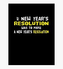 New Year's Resolution Success Photographic Print