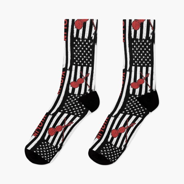 Item preview, Violin American Flag Retro designed and sold by SweetTea4U.