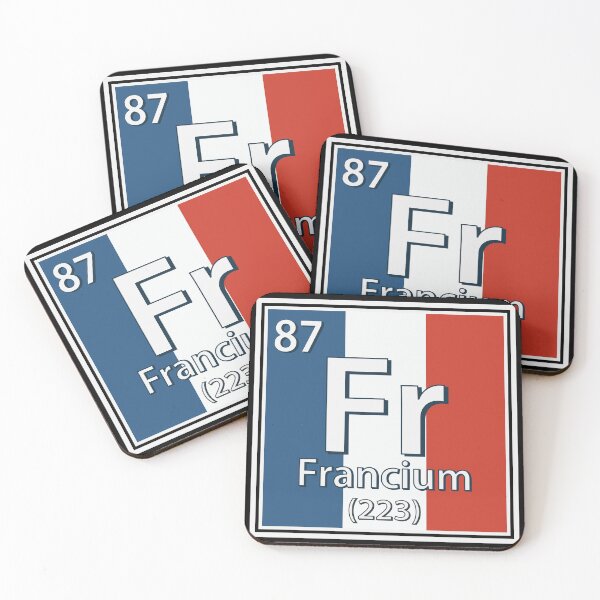 Item preview, Francium - France Flag French Science designed and sold by TravelScientist.