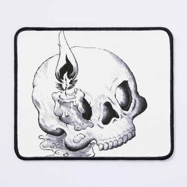 Item preview, Skull & Melted Candle designed and sold by TwinHand.