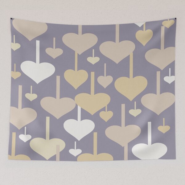 Item preview, Hanging Hearts  Pattern 05 Throw Pillow designed and sold by blueocan.