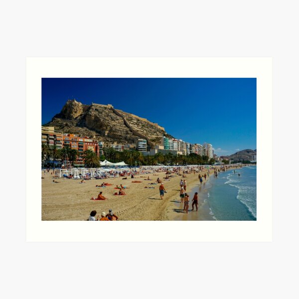 Alicante Beach, Spain Art Print