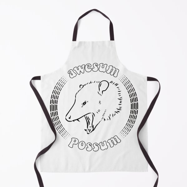 Item preview, 'Awesum Possum' opossum line drawing designed and sold by Happy Puppy Print On Demand.