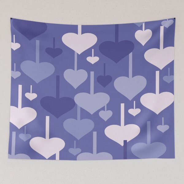Item preview, Hanging Hearts  Pattern 07 Throw Pillow designed and sold by blueocan.