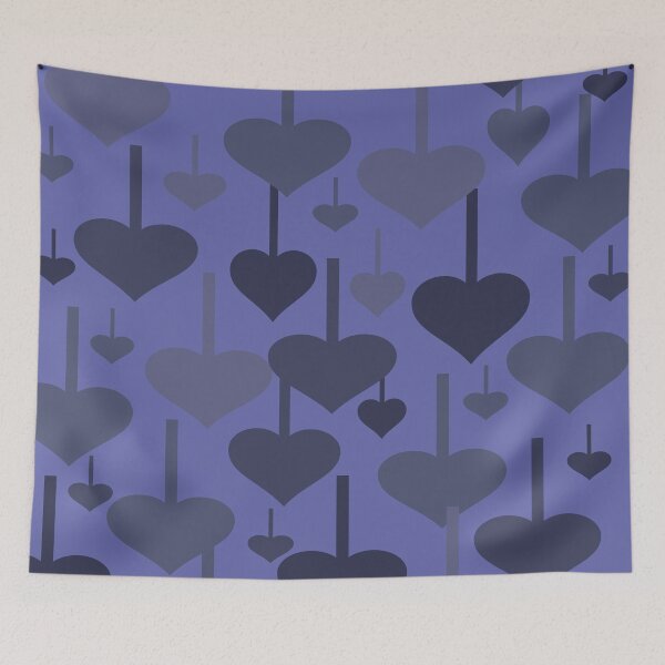 Item preview, Hanging Hearts  Pattern 08 Throw Pillow designed and sold by blueocan.