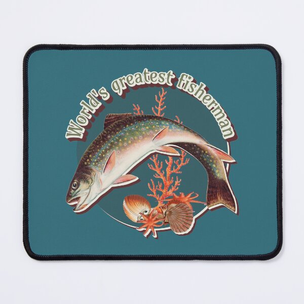 Item preview, World's Greatest Fisherman, Cool Salmon Trout Fish Design For Keen Anglers designed and sold by TrulyEpoque.