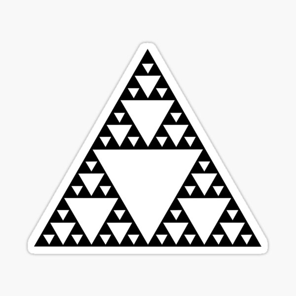Sierpinski, Triangle, Mathematics, Fractal, Math, Geometry Sticker