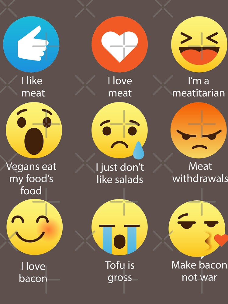 "I Love Meat Emoji Emoticon Graphic Tee Shirt Funny antivegan" Tshirt