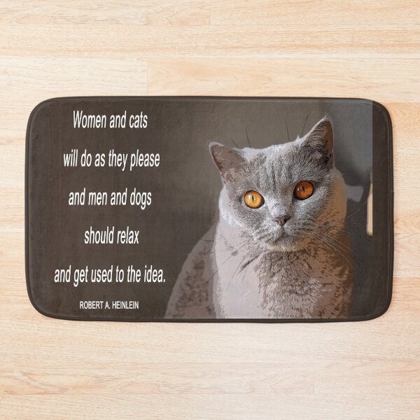 Item preview, Robert A. Heinlein Cats and Dogs Quote designed and sold by Astralia.