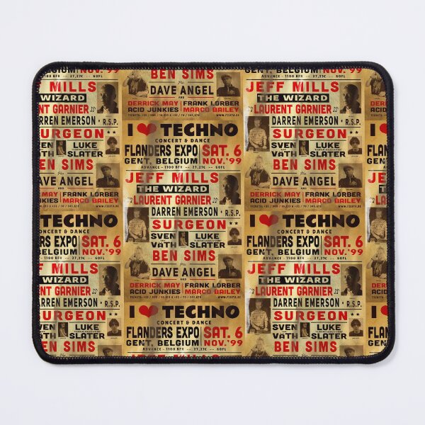 Item preview, I Love Techno Belgium Festival 1999 Jeff Mills Laurent Garnier Surgeon designed and sold by Lick-Design.