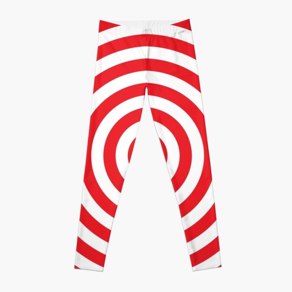 Bullseye Target White And Red Print Men's Leggings – Grizzshopping