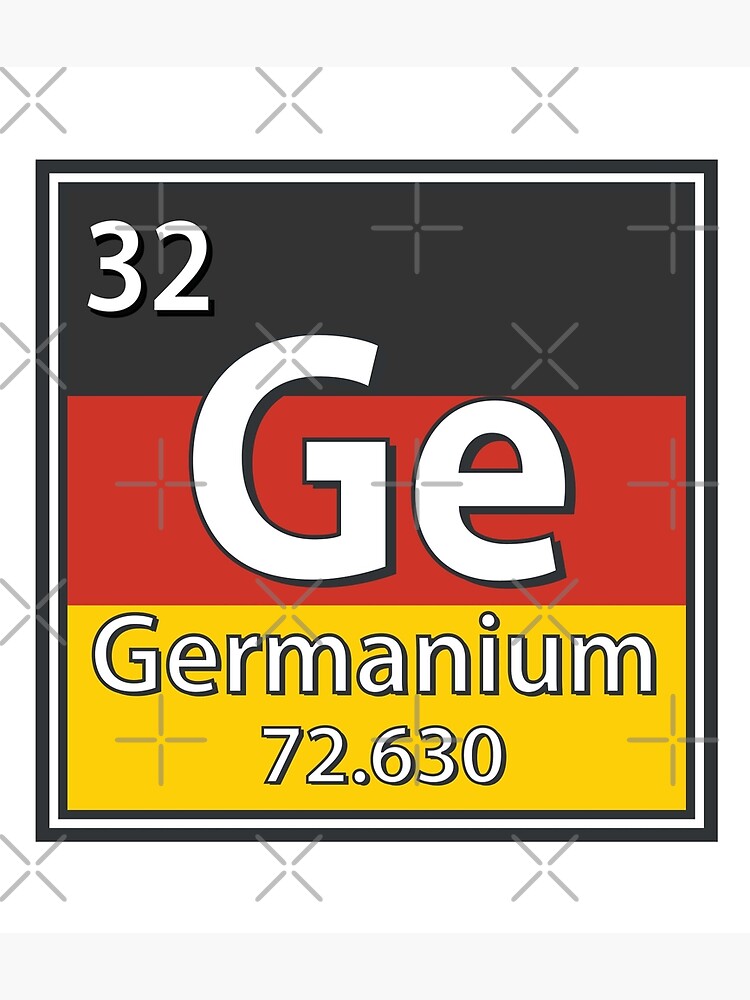 Germanium - Germany Flag German Science Canvas Print for Sale by  TravelScientist