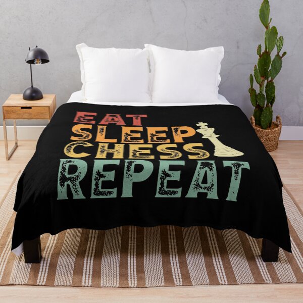 Item preview, Eat sleep chess repeat retro designed and sold by MB9043.