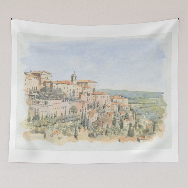 Item preview, View of Gordes, France designed and sold by ian osborne.