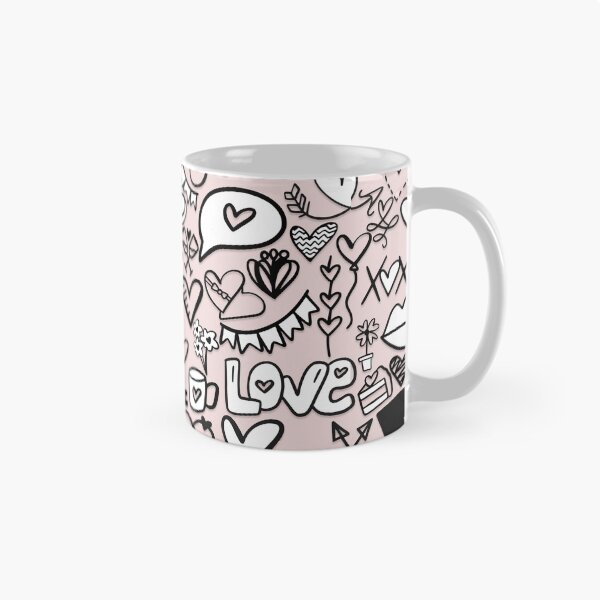 Item preview, Valentine's Day Love, Romance Doodle Pattern designed and sold by linime1984.