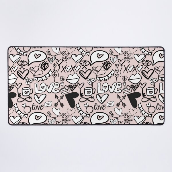 Item preview, Valentine's Day Love, Romance Doodle Pattern designed and sold by linime1984.