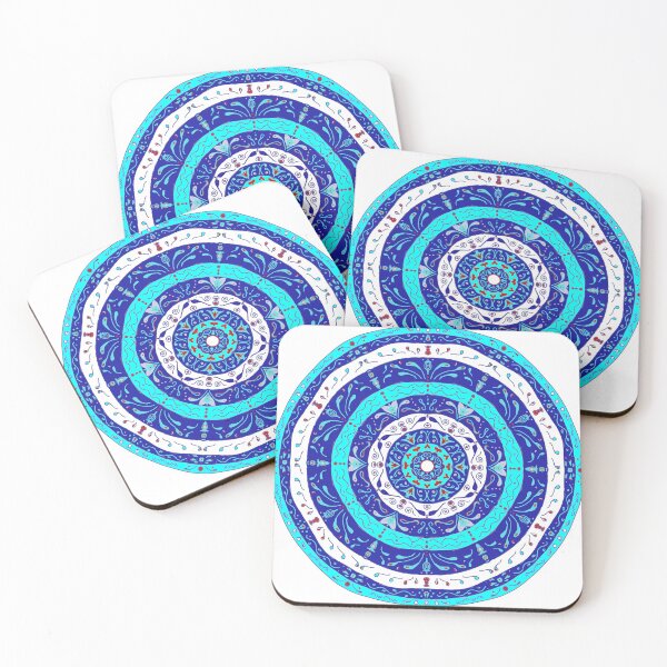 Item preview, Otaman Art inspired motif, blue, turquiose,  culture, original design designed and sold by Freedomworx.