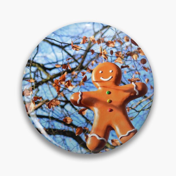 Item preview, Gingerbread cookie hanging from a tree, garden winter decor designed and sold by CarolinaReina.