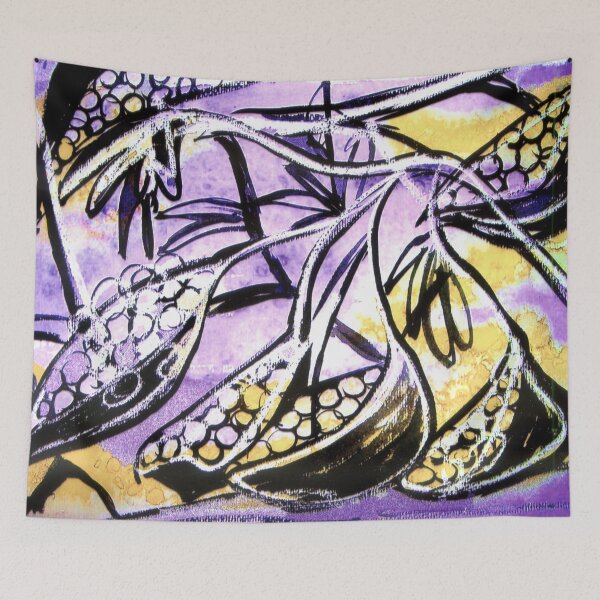 Item preview, Seed Pods Mixed Media Painting  designed and sold by Heatherian.