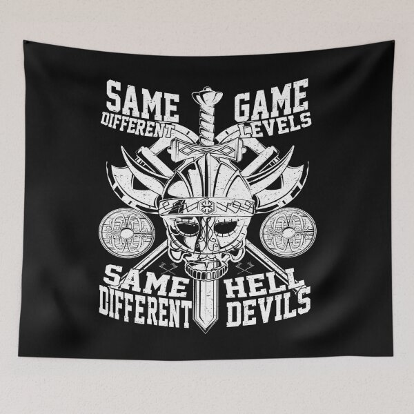 Item preview, Same Game Different Levels Same Hell Different Devils Workout warriors designed and sold by YAHIA-14.