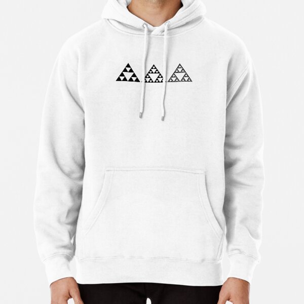Sierpinski Triangles, Fractals, Mathematics, Geometry Pullover Hoodie