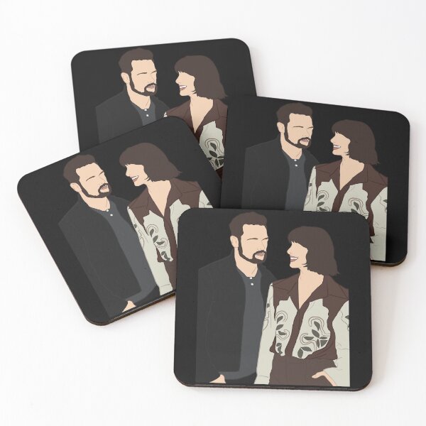 Aperçu de l'œuvre Cadeau de jour pour Caitríona Balfe et Sam Heughan Retro Vintage créée et vendue par Dorthyhill.