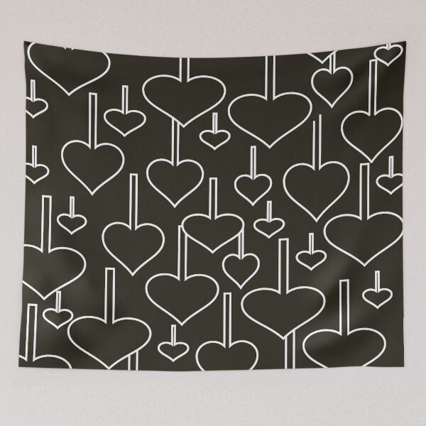 Item preview, Hanging Hearts  Pattern 15 Throw Pillow designed and sold by blueocan.