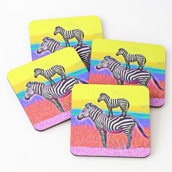 Item preview, Zebra Up Zebra Down Rainbow Digital Art Collection designed and sold by ArtTheresaLynn1.