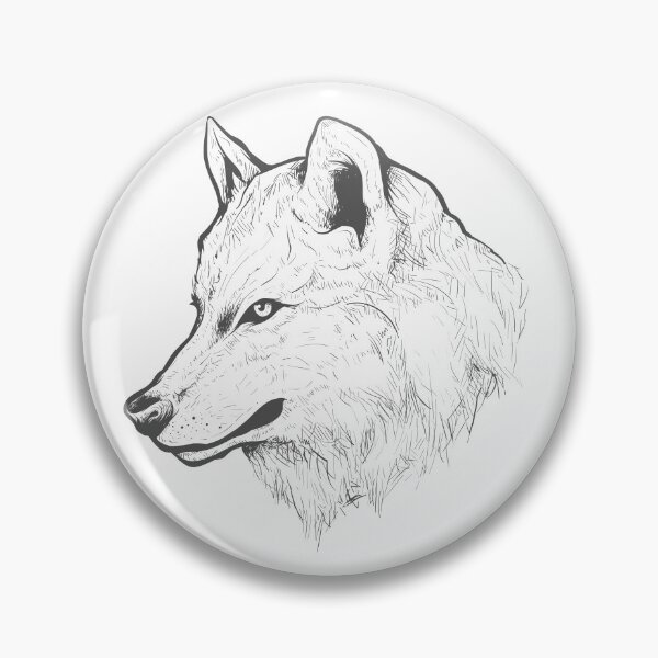 Item preview, wolf head drawing designed and sold by JAG2B.