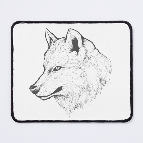 Item preview, wolf head drawing designed and sold by JAG2B.