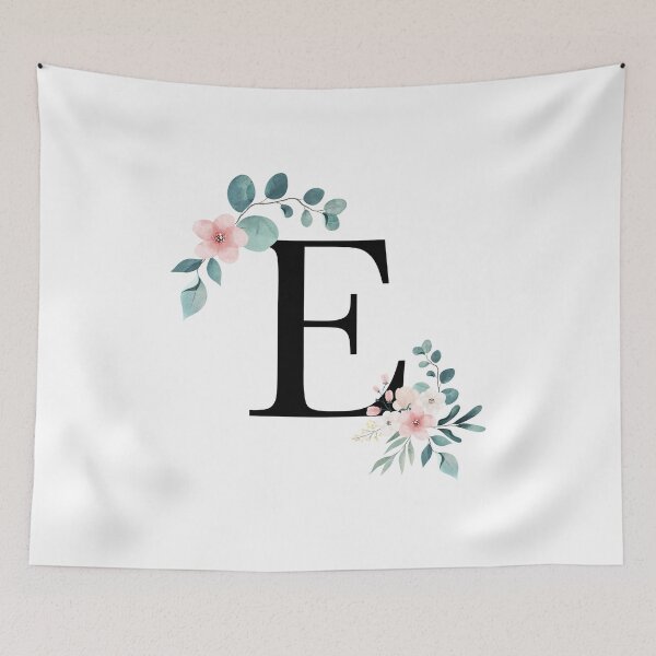 Item preview, E - Watercolor Floral designed and sold by Monograms Ultd.