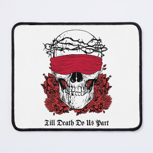 Item preview, Till Death Do Us Part Skull With Barbed Wire designed and sold by darknessjeff86.