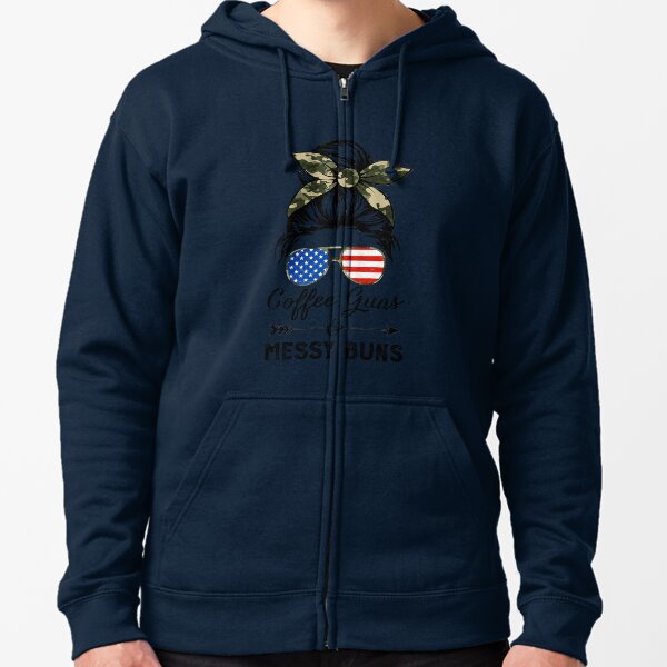 Item preview, Coffee Guns & Messy Buns USA Flag Badana designed and sold by Meggie179.