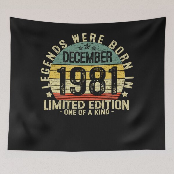 Item preview, 40 Years Old Birthday Legends Were Born In December 1981 T-Shirt designed and sold by TinaWinsor.