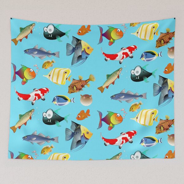 Aperçu de l'œuvre Poissons multicolores créée et vendue par AlphaRid.