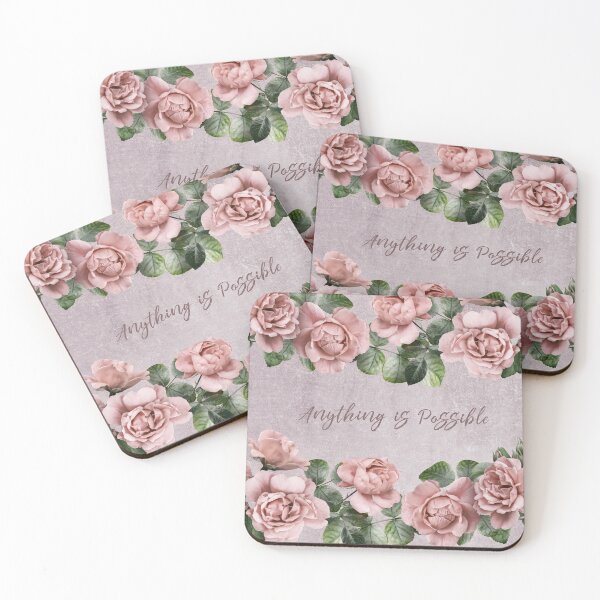 Item preview, Anything is possible. Pink roses designed and sold by RinaMDesigns.