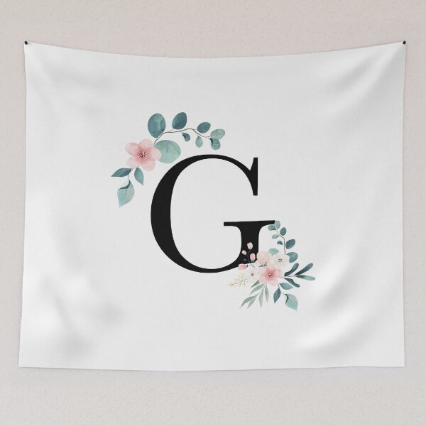 Item preview, G - Watercolor Floral designed and sold by Monograms Ultd.