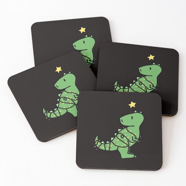 Artikelvorschau, Tree Rex Weihnachtsdinosaurier T Rex Sticker entworfen und verkauft von HessKammer.