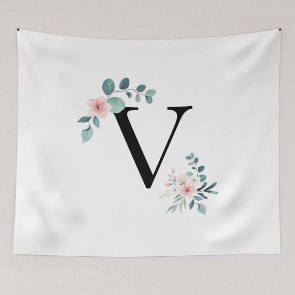 Item preview, V - Watercolor Floral designed and sold by Monograms Ultd.