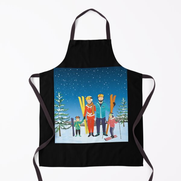 Item preview, Family Skiing on Winter Holiday designed and sold by The-Muse.
