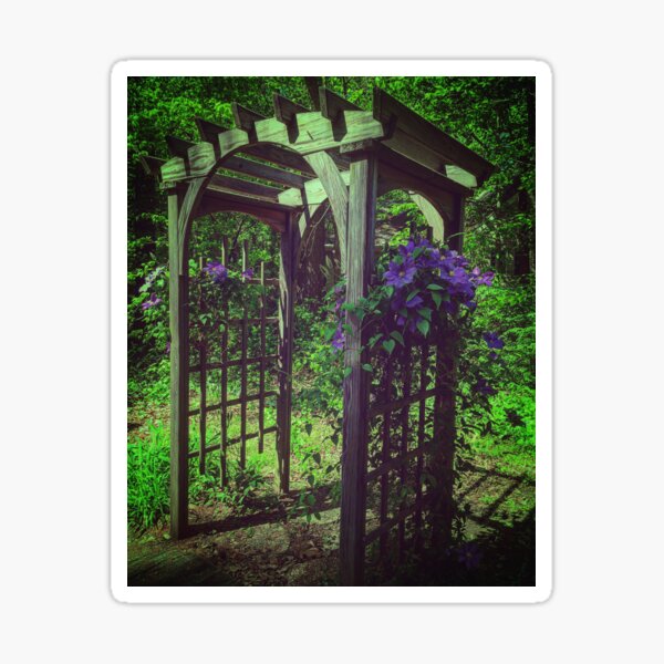 Item preview, Purple Flower Archway designed and sold by skdancer.