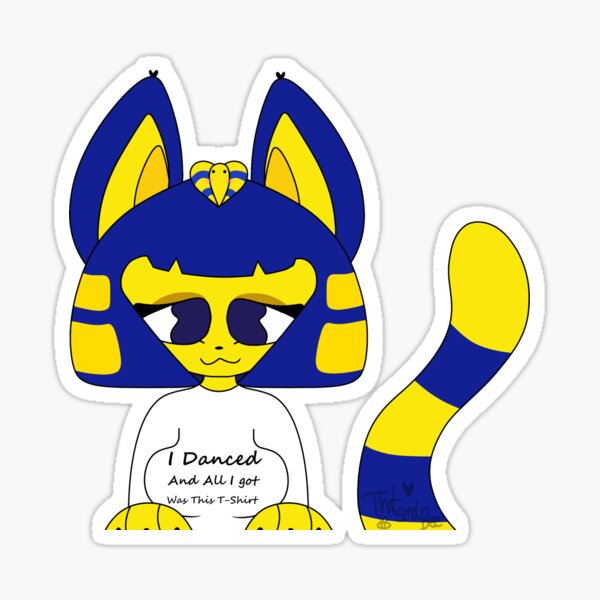 "Ankha Tshirt Meme AC" Sticker For Sale By ThatSmolBee | Redbubble