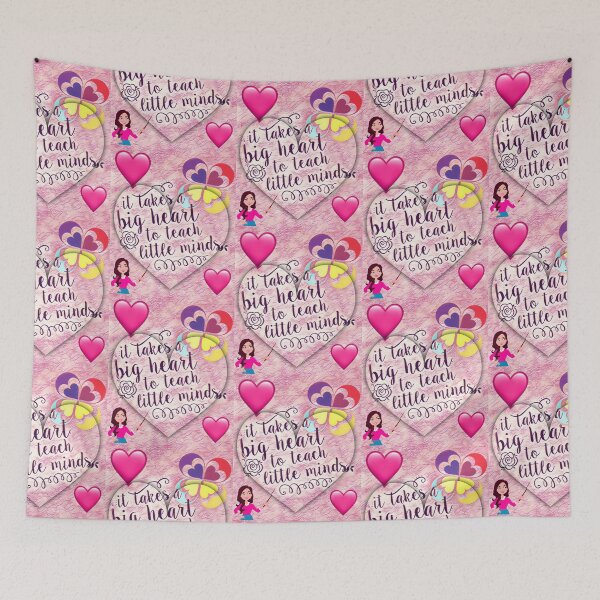 Item preview, Teacher takes a big heart to teach little children  designed and sold by ArtTheresaLynn1.