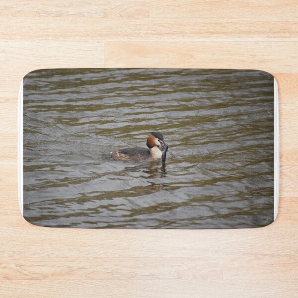 Item preview, Great crested grebe with a fish designed and sold by AnneVisscher.