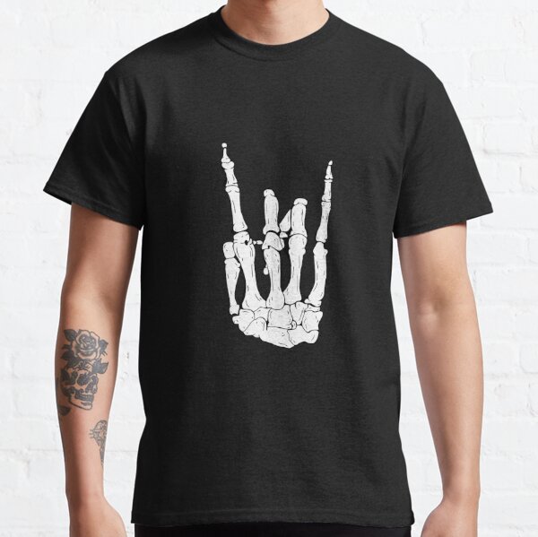 Skeleton Rocker Hand Classic T-Shirt