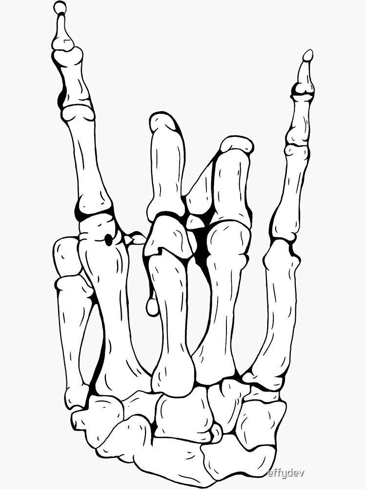 Skeleton Rocker Hand by effydev