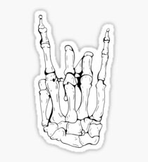 Skelett Rocker Hand Sticker