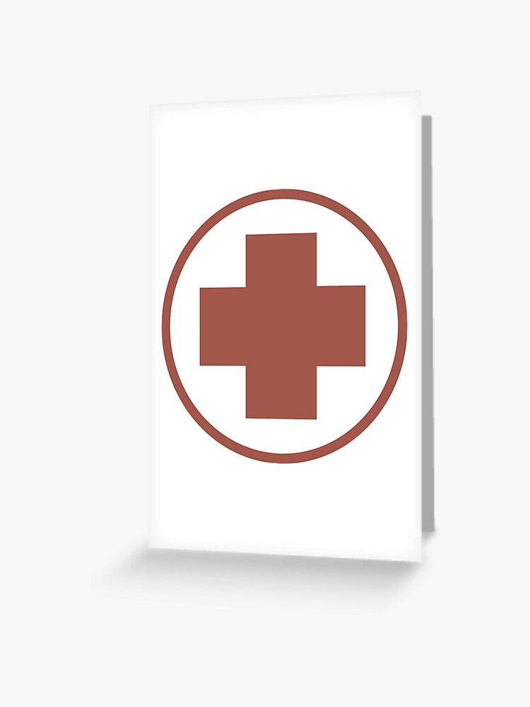 Tf2 Medic Icon Red Greeting Card For Sale By Loadout Redbubble 4164