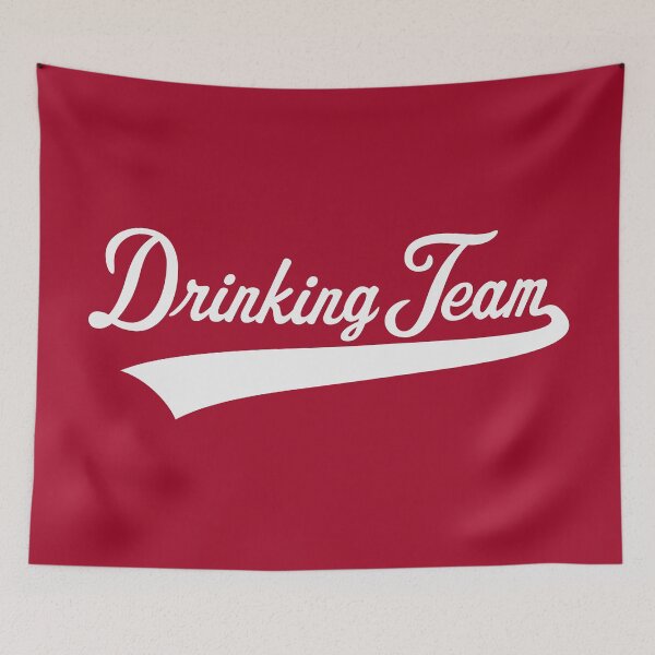 Item preview, Drinking Team Lettering (Beer / Alcohol / White) designed and sold by MrFaulbaum.