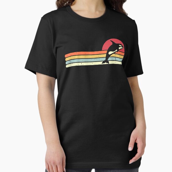 Vista previa del artículo con la obra «Orca estilo retro ballena asesina vintage», diseñado y vendido por RudyAlba.